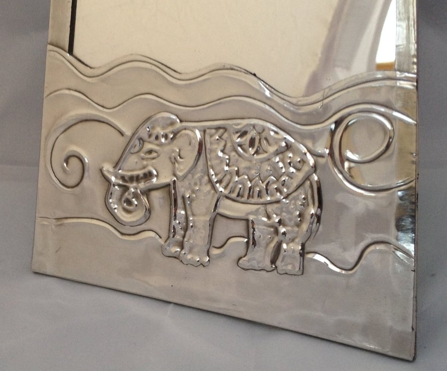 Elephant mirror. Personalized mirror.