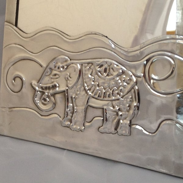 Elephant mirror. Personalized mirror.