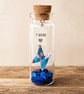 Personalised 1st Paper Anniversary Origami Butterfly Message Bottle Keepsake