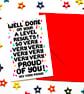 A Levels Congratulations Card, So Very Proud Of You Card For Son, Daughter - Image 3