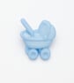 Blue Baby pram buttons 25mm - Image 1