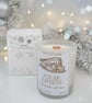 Frosted Glass Polar Express Christmas Candle - Vegan Xmas Candle Gift For Her