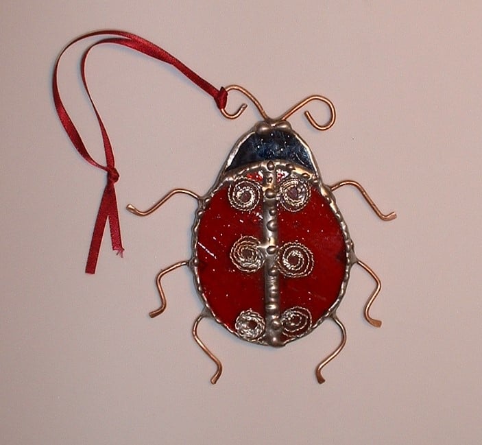 Stained Glass Ladybird Suncatcher Folksy