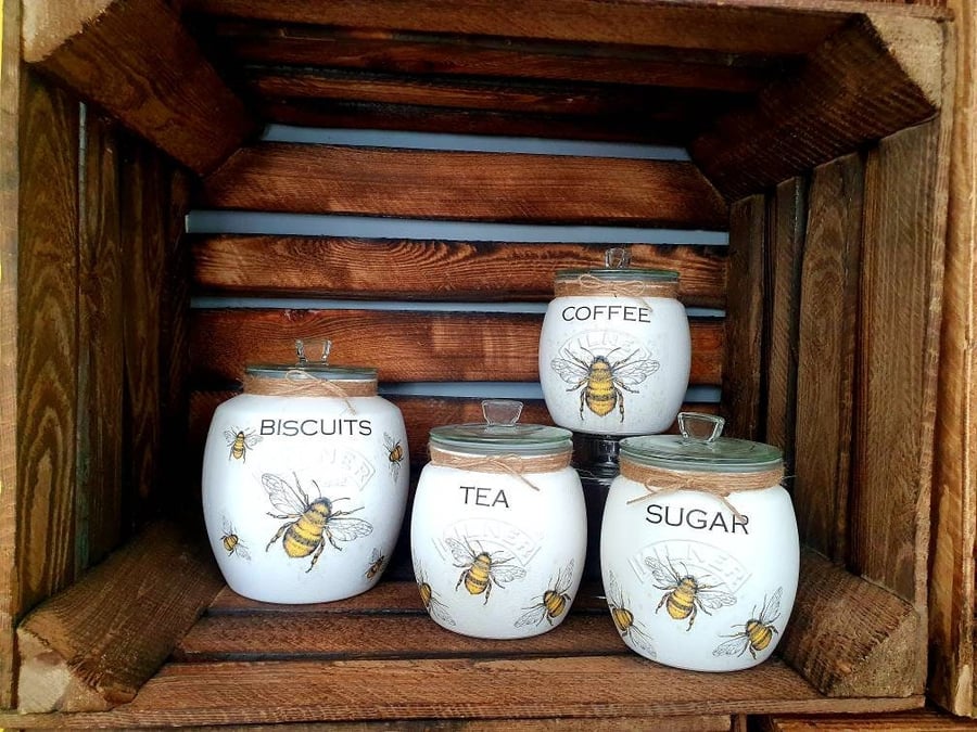 Kilner tea best sale coffee sugar canisters