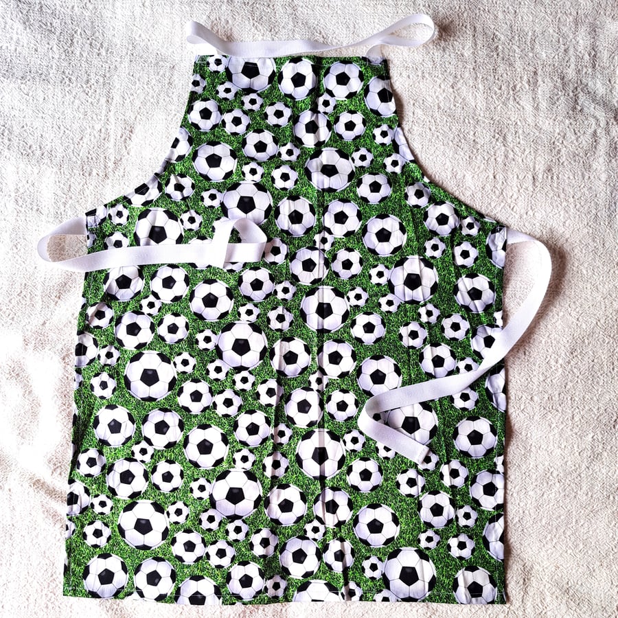 Adult apron, football, hand made