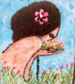 La Bouquet - Hand embroidered Card - Image 2