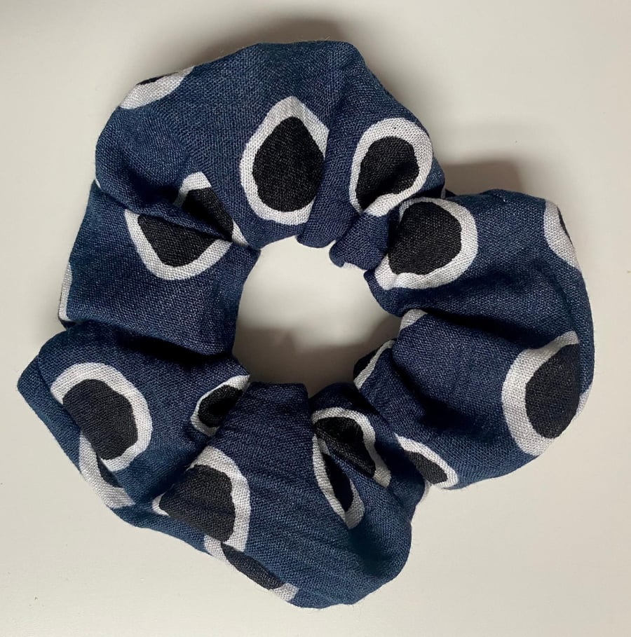 Peacock Feathers Scrunchie