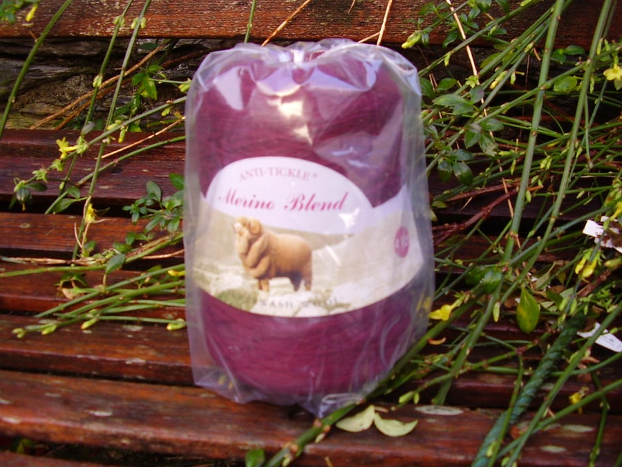 King Cole Merino Blend 4 ply, wine, 500 gm Seconds Sunday