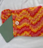 Handmade Crochet Kindle Pouch - Colourful book lover gift - e-reader sleeve