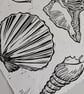Multi Shell Lino Print (Black) - Image 5