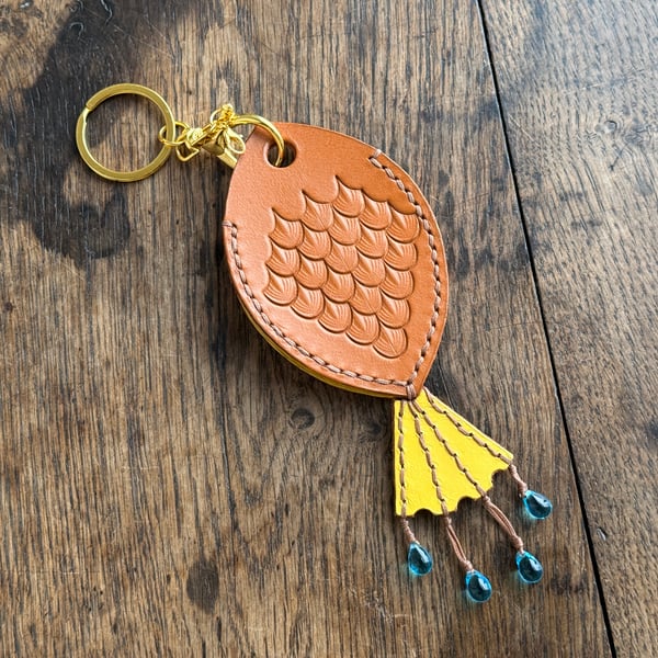 Fish Pouch Keyring Bag Charm