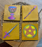 Tarot Art Witchy Home Decor - Dark Academia Original Art work - Mini Art Work 