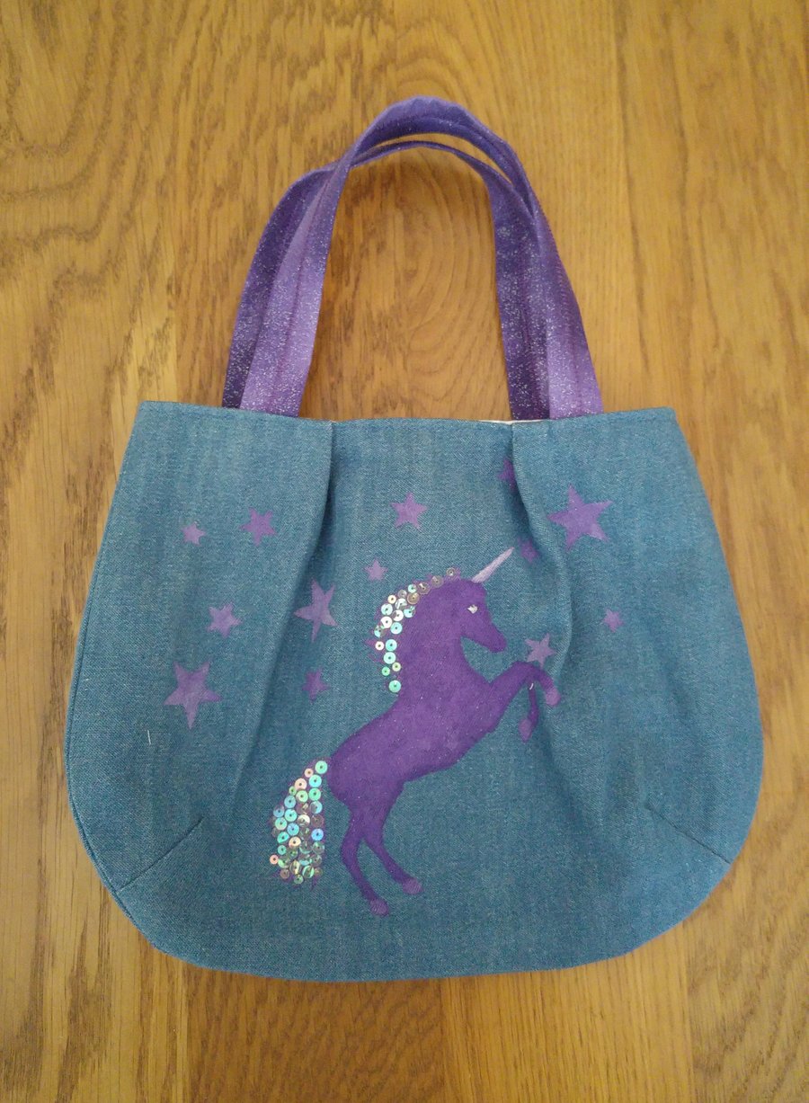 Mini Unicorn Tote Bag
