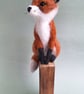 Coral - Sitting Fox on Whisky Stave - Image 6