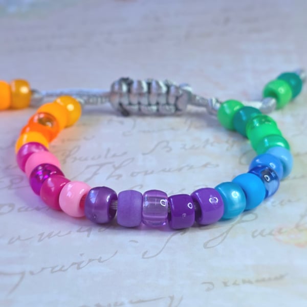 Rainbow Party Beaded Bracelet