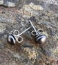 Black Pearl Surgical Steel Studs - Image 1