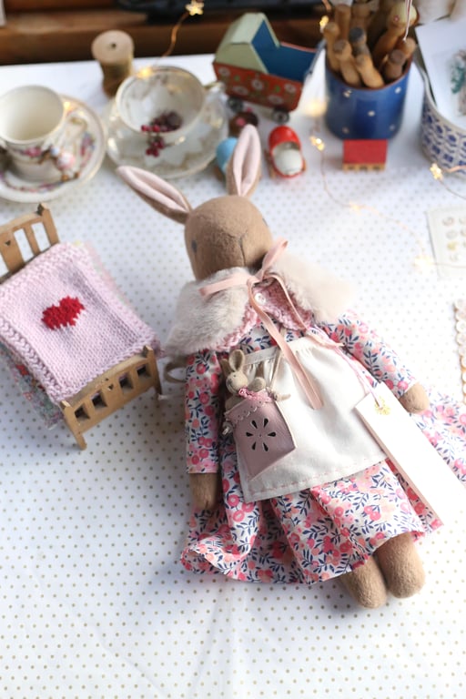 Heirloom Liberty Bunny - Wiltshire pink