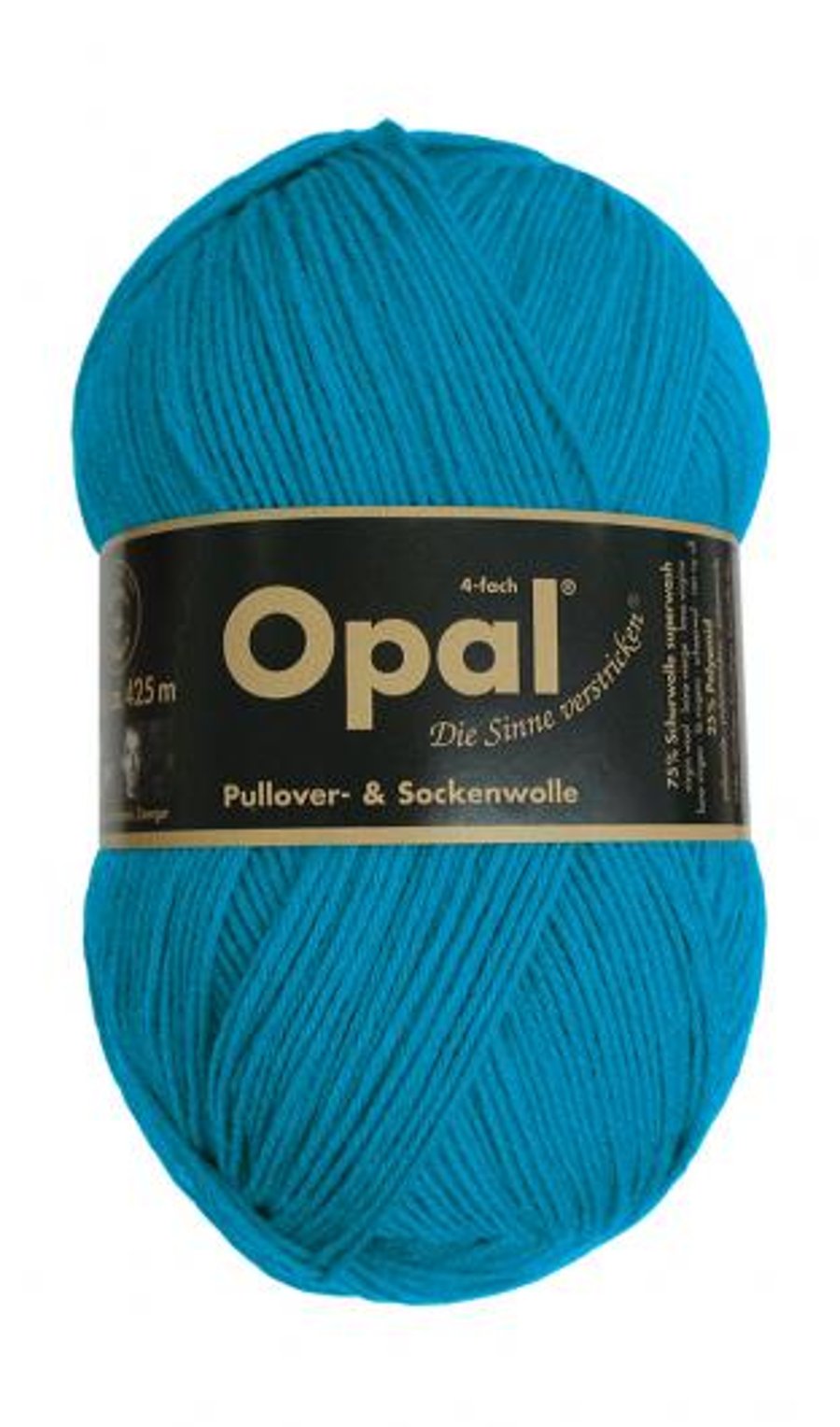 Opal - Uni Turquoise 5183 - 4 ply Sock Yarn