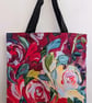 Floral Tote Bag - Original oil painting design eco canvas shopper