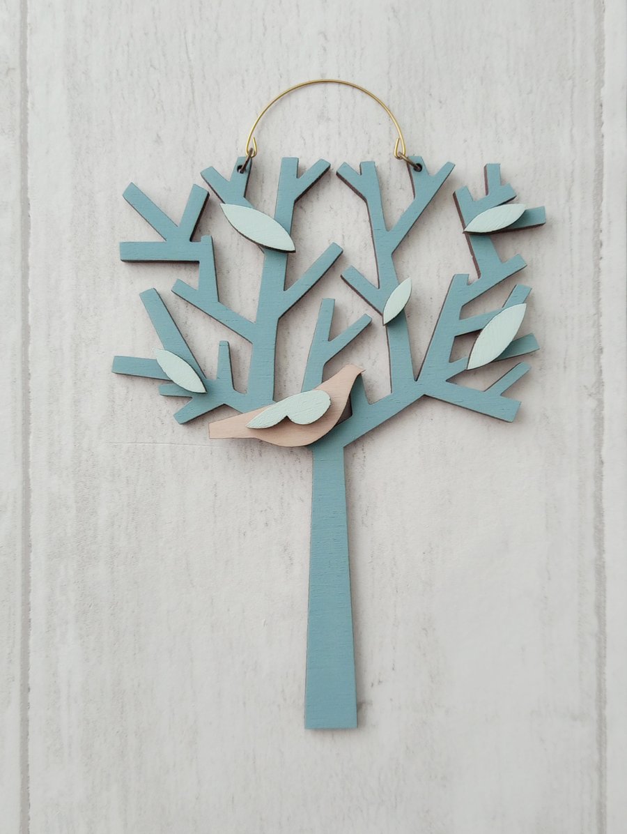 Bird in a Tree Decoration, Hanging Decoration, Spring Decor