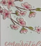  Cherry Blossom Wedding Card - Image 3