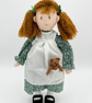 Rag Doll Charlotte, 14 Inch Handmade Rag Doll with Teddy Bear Pocket Friend  - Image 1