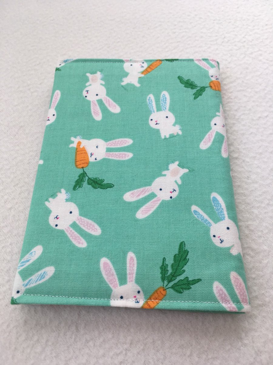 Rabbit, Bunny, Spring, Notebook Cover, Notebook, A6, Rabbit Lover, Stationery, C