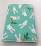 Rabbit, Bunny, Spring, Notebook Cover, Notebook, A6, Rabbit Lover, Stationery, C - Image 1