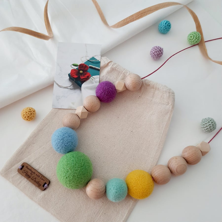 Hand felted Necklaces Hand felted Necklaces