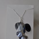 Handmade  Silver and Recycled Drinks Can Drop Necklace