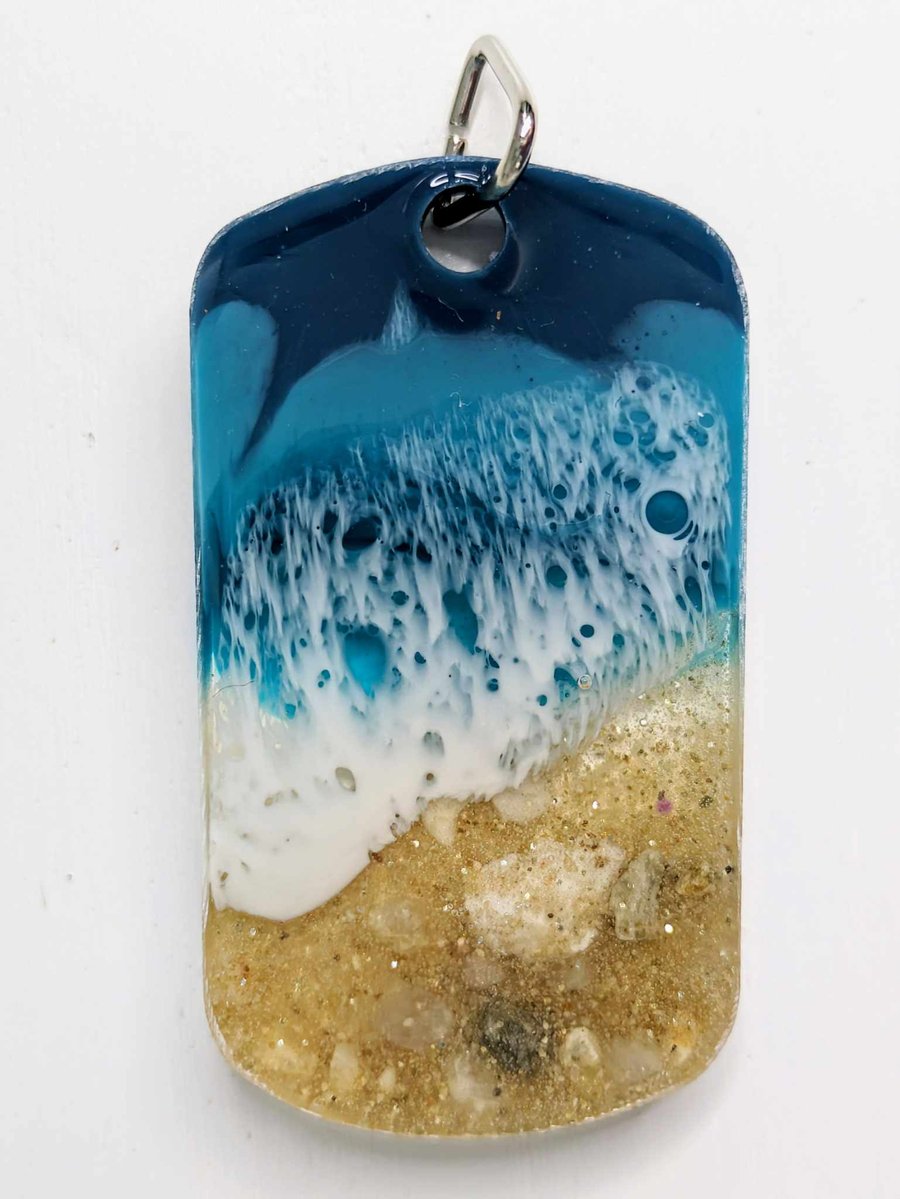 Seaside Themed Resin Pendant