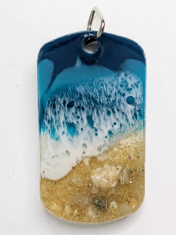 Seaside Themed Resin Pendant