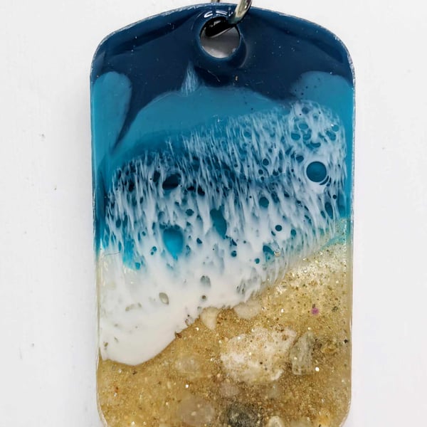 Seaside Themed Resin Pendant