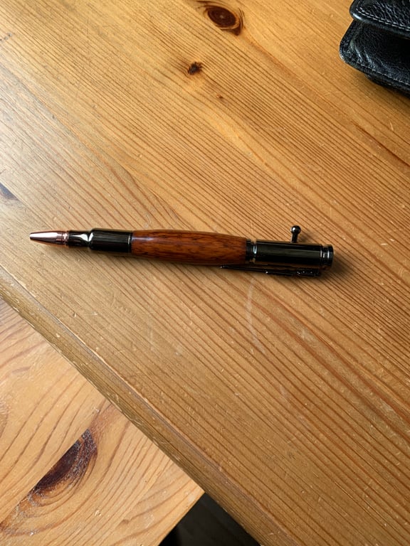 Rosewood ballpoint pen handmade