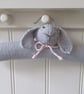 Clothes hanger - childrens grey bunny - Image 1