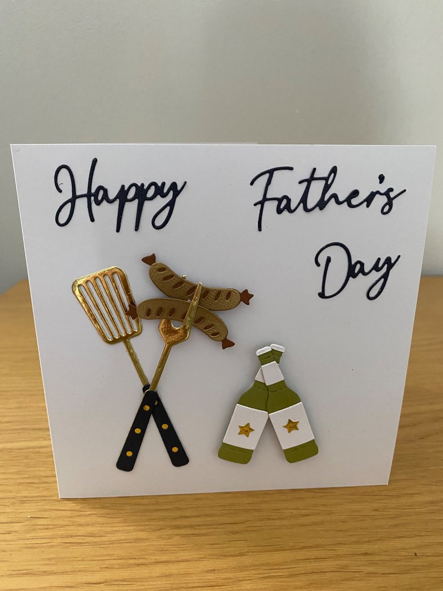 Handmade Father's Day BBQ Card