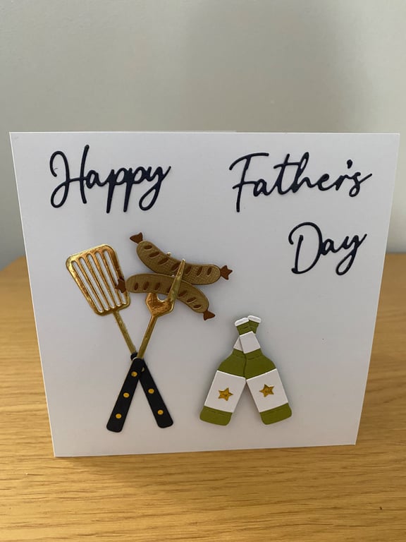 Handmade Father's Day BBQ Card