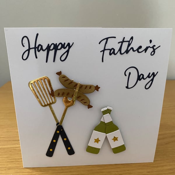 Handmade Father's Day BBQ Card