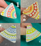 Handmade Geometric Ceramic Brooch, Hand Made Badge - Image 2