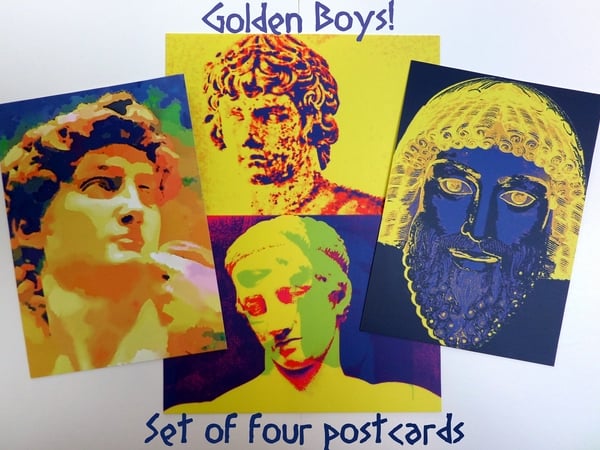 Golden Boys - Set of Four Postcards