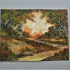 art painting landscape watercolour original ( ref F 407.K6 )