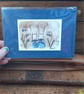' Girl in nature ' limited edition hand printed print - Image 4