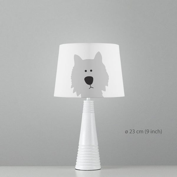 Dog Westie Lampshade Diameter 23cm (9") Ceiling or floor, table lamp