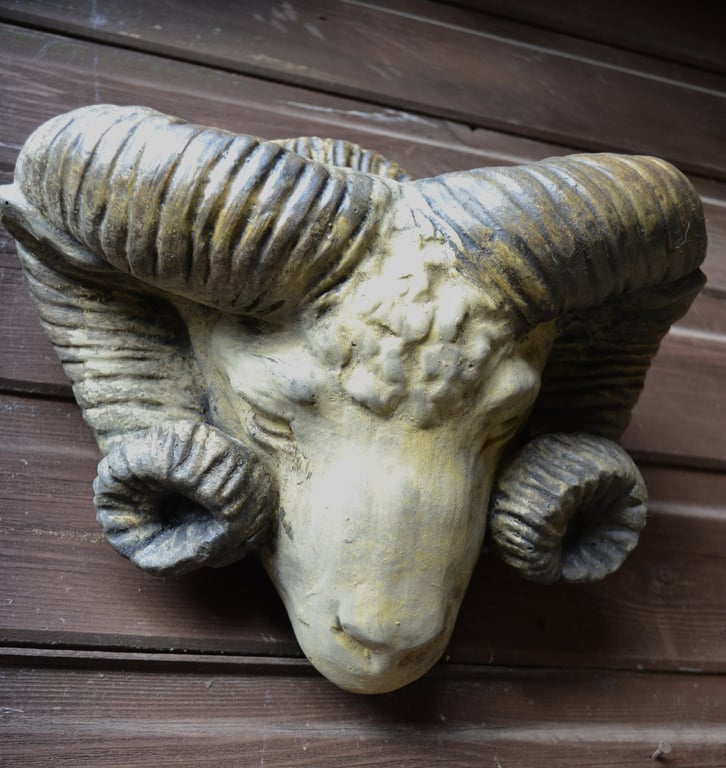 Rams Head Planter Plaque