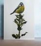 4 Blue Tit Greetings Cards - Ethically Made - Image 7