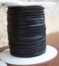 Kangaroo Leather Lace 2.5 mm premium quality Black 1m