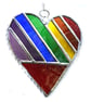 Love Heart  Rainbow Stained Glass Suncatcher Diagonal 021 022 - Image 2