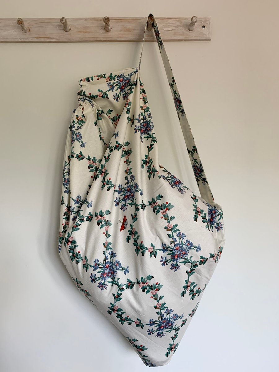 Laura Ashley Chintz large laundry bag with strap