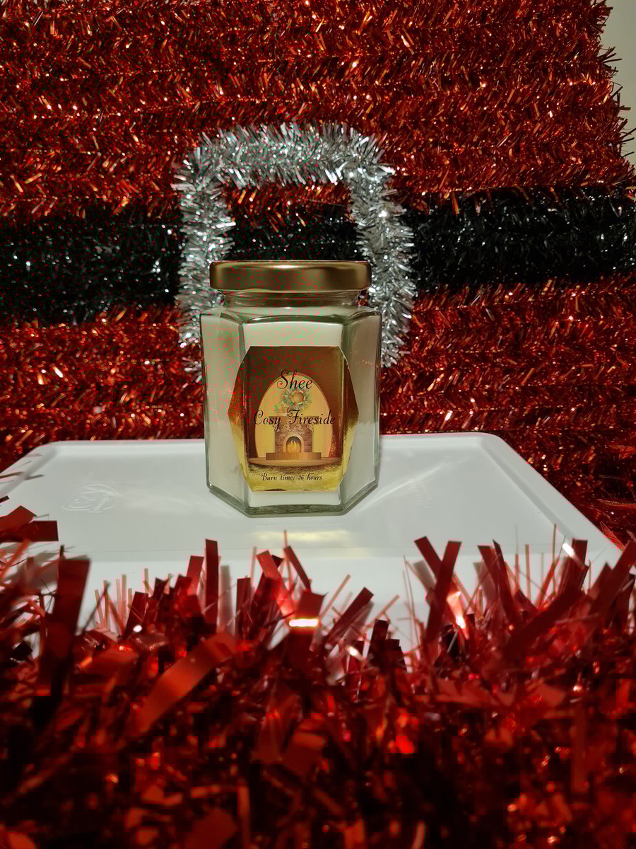 Cosy Fireside Christmas Candle