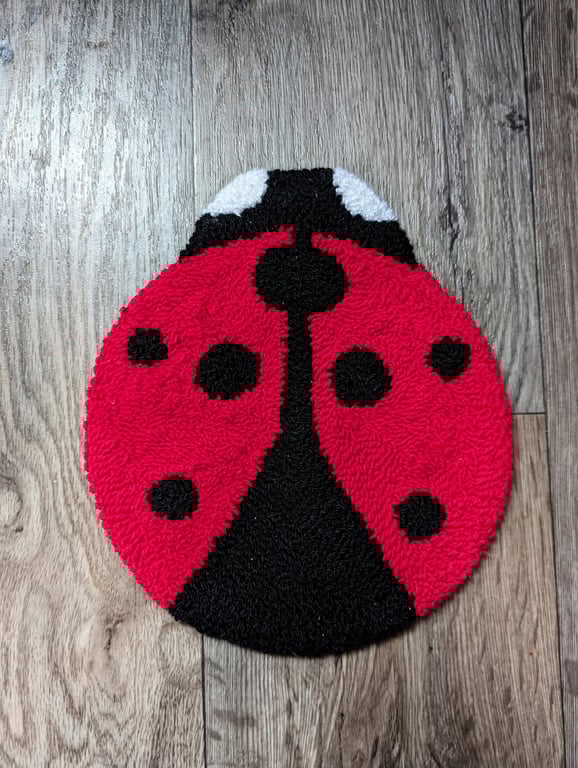 Large Ladybird Mug Rug or Decoration 